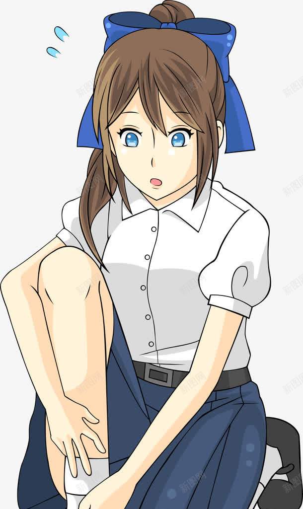 卡通漂亮的女同学png免抠素材_新图网 https://ixintu.com 中学生 人物 卡通人物图 卡通图 卡通高中生 学生 学生图 矢量人物 矢量学生 矢量高中生 高中生