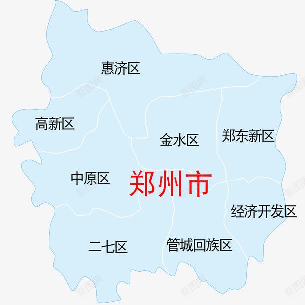 郑州市地图png免抠素材_新图网 https://ixintu.com png图形 png装饰 地区 地图 手绘 装饰 郑州市