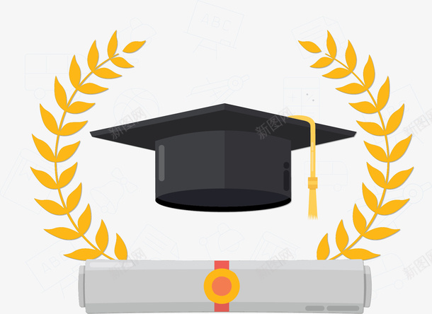 毕业季毕业证书帽子png免抠素材_新图网 https://ixintu.com 学位 学士学位 学士帽 毕业 毕业啦 毕业季 毕业证 矢量png