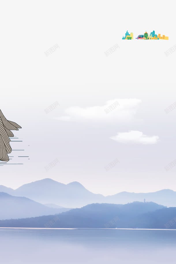 房地产背景图png免抠素材_新图网 https://ixintu.com 回归 宣传单 房地产 购物无忧 风景图