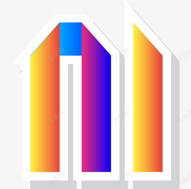 渐变色条折叠英文字母Mpng免抠素材_新图网 https://ixintu.com 26个字母 3D字母 M字幕 创意字母 字体设计 字母设计 广告字母 彩色字母 渐变色 立体字母 色条折叠 艺术字 英文字母M