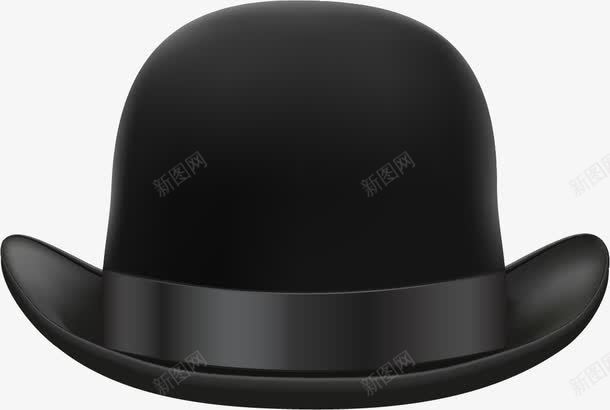 手绘黑色帽子png免抠素材_新图网 https://ixintu.com 手绘 绅士 黑色帽子