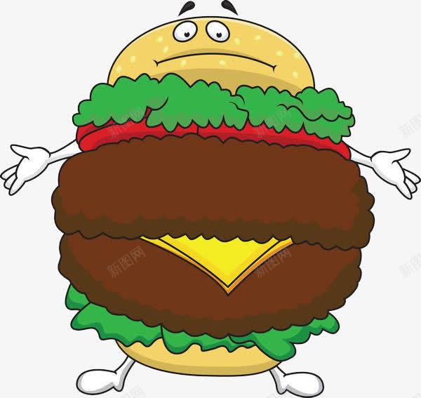 多层美食汉堡png免抠素材_新图网 https://ixintu.com 卡通 吃饭 吃饭表情 夹层 快餐 汉堡 美味 美食 肉 脂肪 面包 食物 鲜虾堡