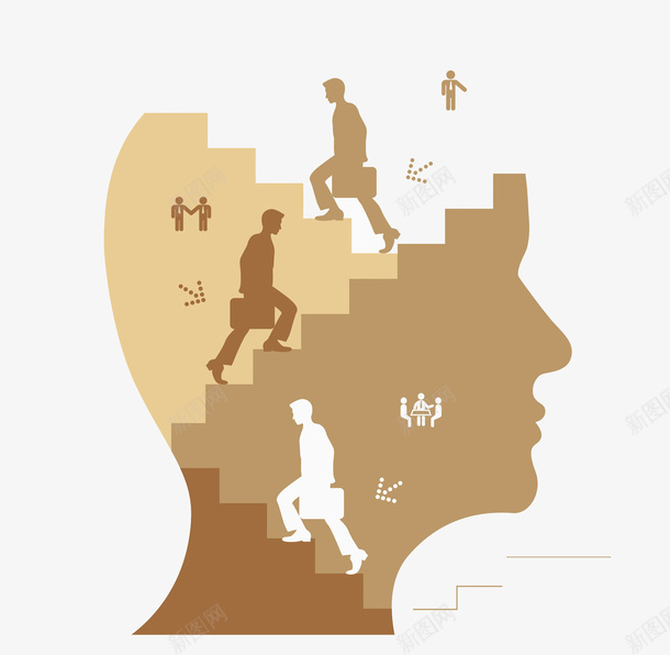 进步男人png免抠素材_新图网 https://ixintu.com 人物画 卡通人物 卡通手绘 水彩画 装饰图案 进步男人