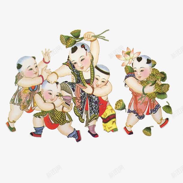 传统年画png免抠素材_新图网 https://ixintu.com 传统 年画 文化