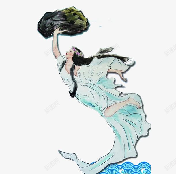 女娲补天造型png免抠素材_新图网 https://ixintu.com 传说 女娲 神话 补天 造型