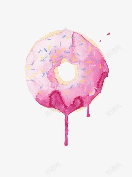 水彩马卡龙甜甜圈png免抠素材_新图网 https://ixintu.com 水彩画 甜甜圈 食品 马卡龙 马卡龙配色