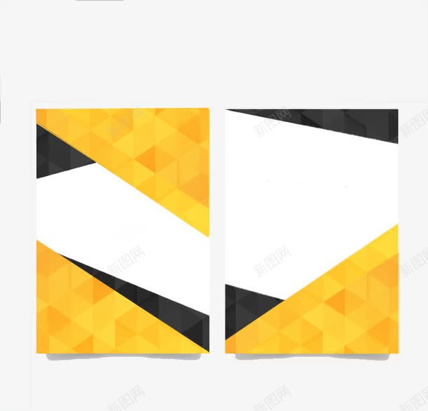 时尚商务宣传单png免抠素材_新图网 https://ixintu.com 免费png图片 免费矢量素材 创意 卡片 宣传单 海报 邀请卡 黄色