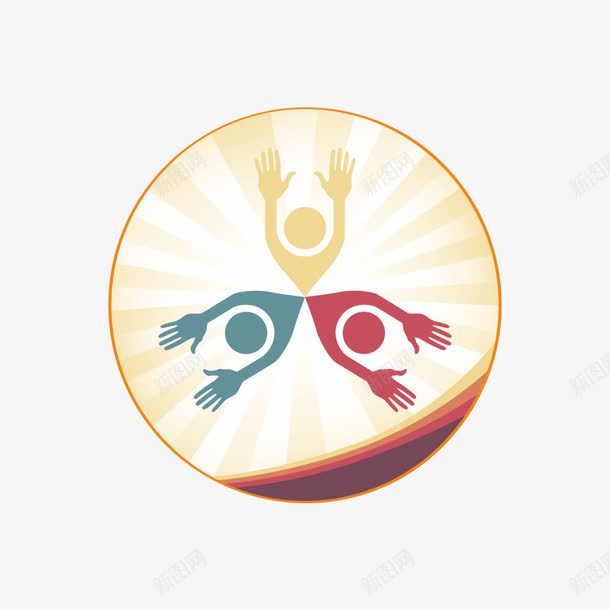 科技文化艺术节标志图标png_新图网 https://ixintu.com logo 三人 光芒 发光 图标 圆形 文化 标志 科技 艺术节 艺术节logo