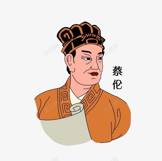 四大发明人物png免抠素材_新图网 https://ixintu.com 中国四大发明图片 四大发明 平面 蔡伦 设计 造纸术