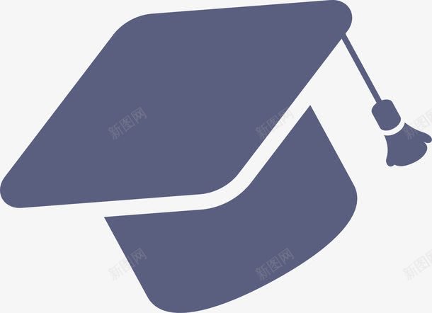 简约蓝色学士帽png免抠素材_新图网 https://ixintu.com 学习 学位 学士学位 小清新 教育 蓝色博士帽 蓝色学士帽