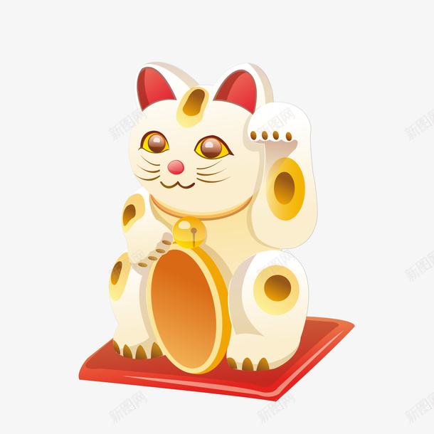 卡通招财猫png免抠素材_新图网 https://ixintu.com PNG图 PNG图下载 创意卡通 卡通 卡通插图 家居摆件 招财猫 插图 摆件