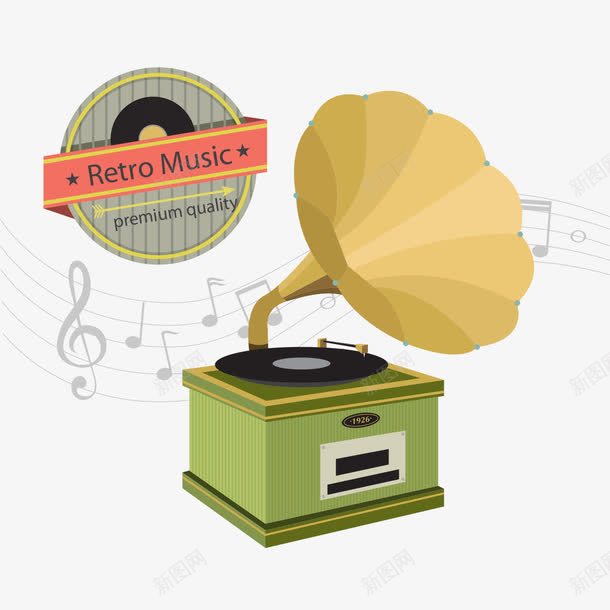 复古留声机png免抠素材_新图网 https://ixintu.com 乐器 乐队 仪器 声音 复古 复古留声机 文化 留声机 留音机 老式复古 艺术 音乐