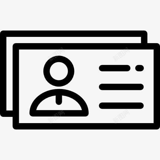 名片图标png免抠素材_新图网 https://ixintu.com 业务 允许通行 名片 商业和金融 身份证 身份证图例 身份识别 通行证