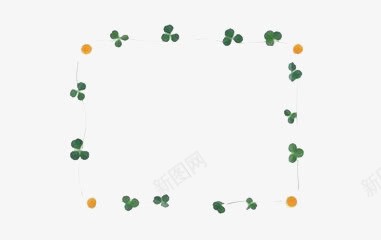 小碎花边框png免抠素材_新图网 https://ixintu.com 创意 小清新 小碎花 简约
