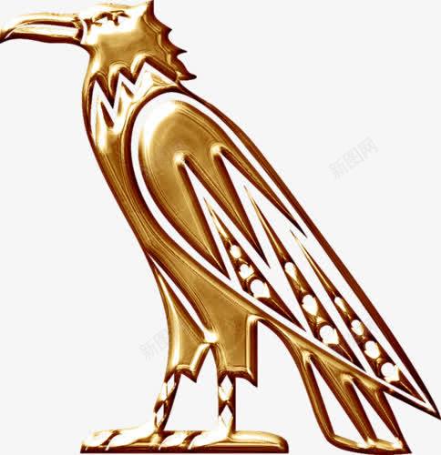 金色老鹰雕塑png免抠素材_新图网 https://ixintu.com 古埃及文化 埃及图腾人像 壁画 老鹰 金字塔壁画 金色 雕塑