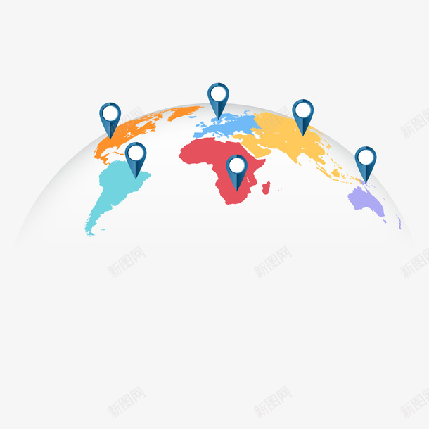 世界人口分布图表矢量图ai免抠素材_新图网 https://ixintu.com 世界人口分布图表 世界地图 人口 图表 地球 彩色 矢量图