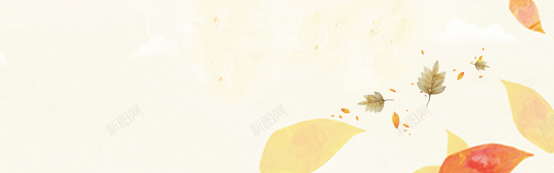 手绘树叶季节bannerpsd设计背景_新图网 https://ixintu.com 中国风 卡通 叶 复古 大气 底纹 文艺 梦幻 清新 看书 纹理 节日