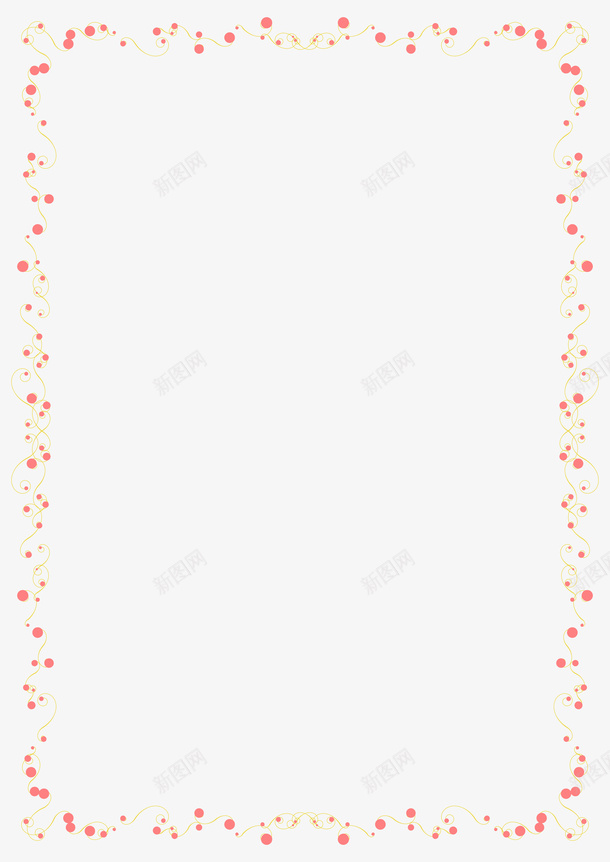 简约边框1png免抠素材_新图网 https://ixintu.com 圆点 线条 花边 边框