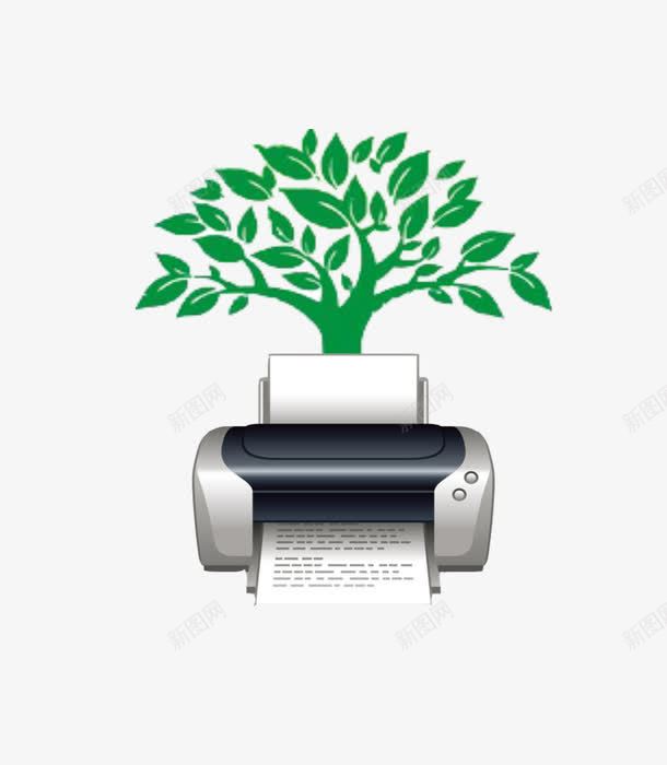 请节约用纸图标png_新图网 https://ixintu.com 树木 森林 特别提醒 纸张 资源
