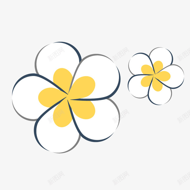 手绘卡通五瓣花图案png免抠素材_新图网 https://ixintu.com 五瓣花 小花 点缀 花 花朵 花朵简图 装饰花朵
