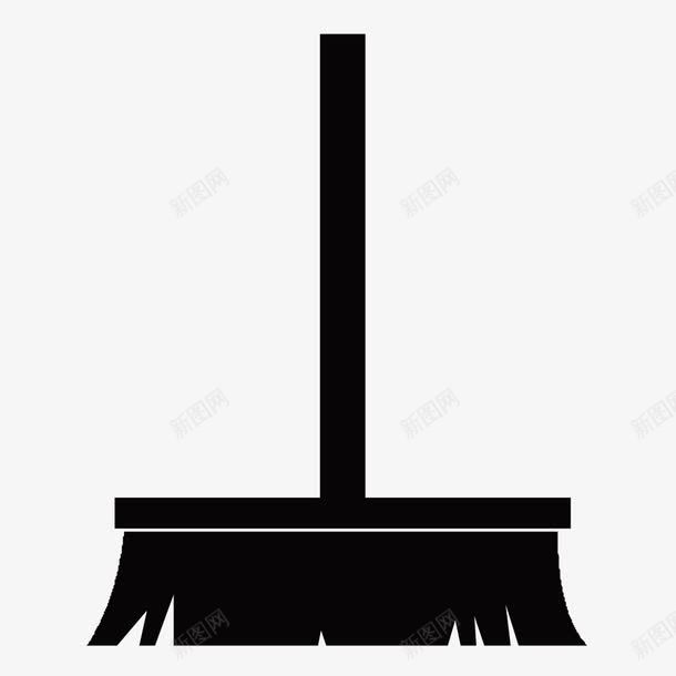 黑白扫把图标png_新图网 https://ixintu.com 图案 手掌 擦布 洁净 洁白 洗 洗干净 洗白白 清新 清洗图标 清清