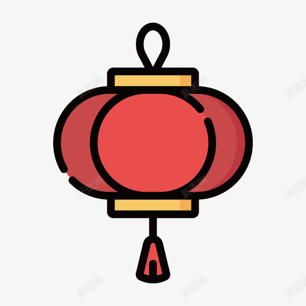 扁平化灯笼图标png_新图网 https://ixintu.com UI图标 扁平化UI 扁平化灯笼 游戏UI 游戏图标 界面UI 网页UI