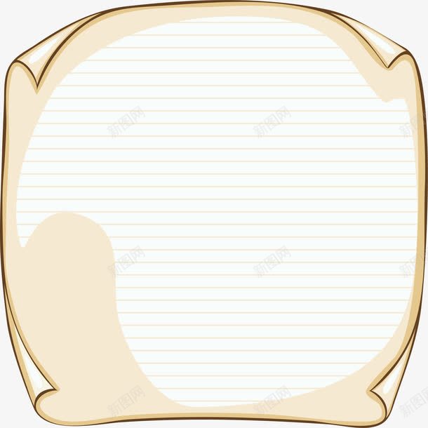 黄色简约纸张边框纹理png免抠素材_新图网 https://ixintu.com 信纸 免抠PNG 牛皮纸 简约 纸张 纹路 草纸纹理 边框纹理 黄色