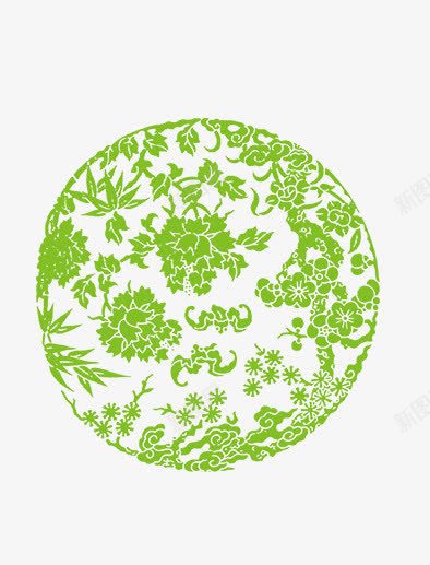 古典花纹png免抠素材_新图网 https://ixintu.com 园形古典花纹素材下载 桃子 牡丹 祥云 荷花 菊花 蝴蝶 青花瓷