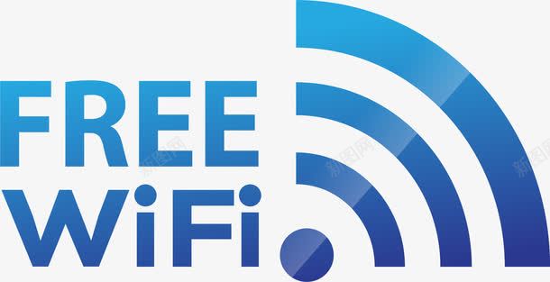 免费wifi蓝色信号格图标png_新图网 https://ixintu.com WIFI信号格 wifi信号 信号格 免费wifi 无线网信号 普通 蓝色信号格
