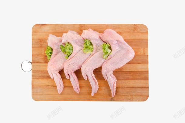 砧板香葱的大鸡腿png免抠素材_新图网 https://ixintu.com 免抠 大鸡翅 砧板 美食 诱人可口 食物 鸡全翅
