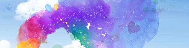 渐变水墨背景bannerjpg设计背景_新图网 https://ixintu.com banner 气球 水墨 渐变 白云 蓝天