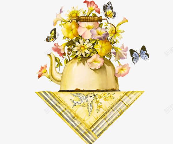 手绘花瓶摆件png免抠素材_新图网 https://ixintu.com 家居摆件 手绘复古 手绘花瓶摆件 插花