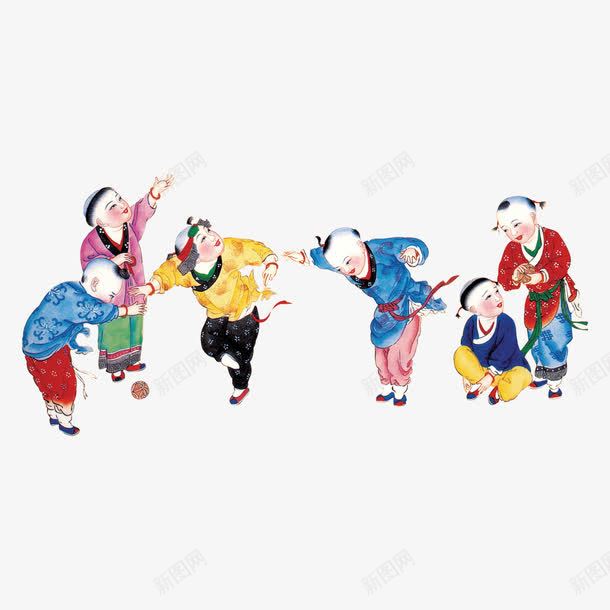 传统年画png免抠素材_新图网 https://ixintu.com 传统 年画 文化