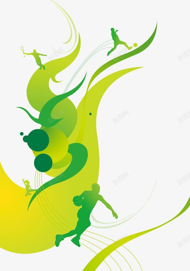 体育装饰图案png免抠素材_新图网 https://ixintu.com 体育装饰图案 促销图案 背景底纹 运动元素