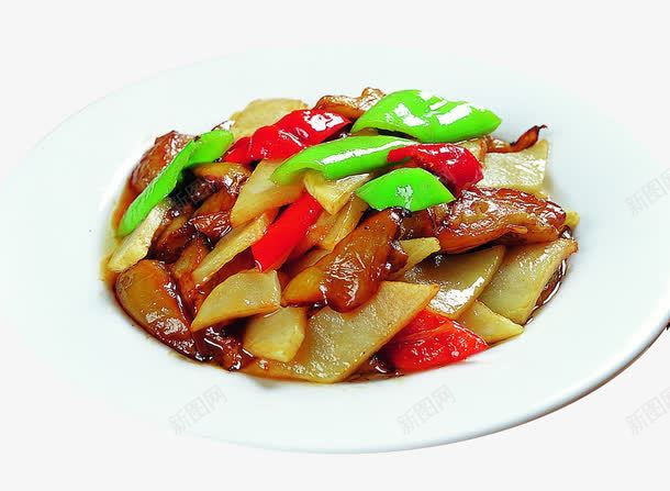 地三鲜png免抠素材_新图网 https://ixintu.com 中国菜 地三鲜 家常菜 餐饮美食