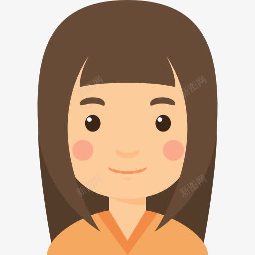 女孩图标png_新图网 https://ixintu.com 人简介 头像 女人 女孩 年轻用户 漫画女
