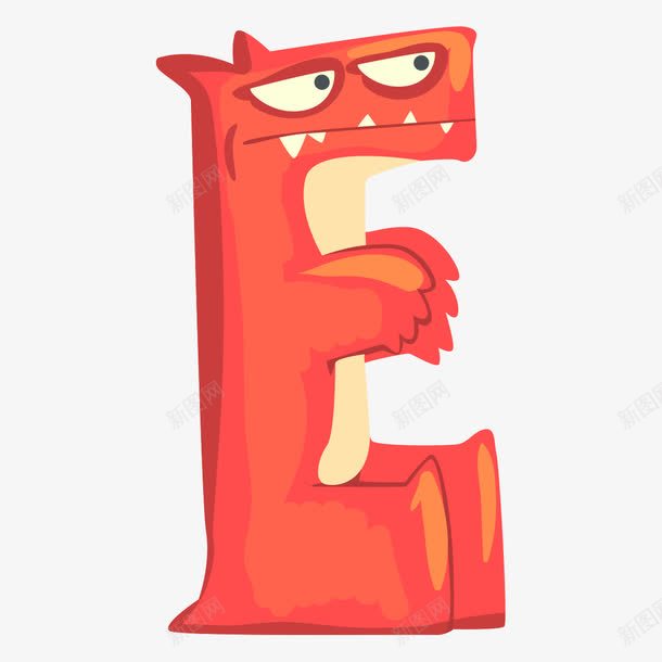 卡通动物表情字母Epng免抠素材_新图网 https://ixintu.com 大嘴 彩色字母 眼睛 立体字母 艺术字体 艺术字母 英文字母 表情字母