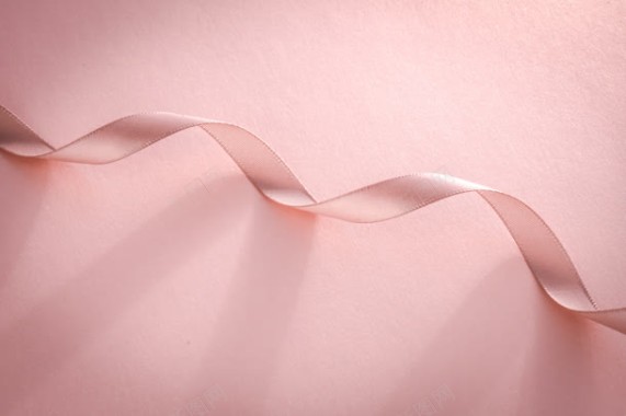 粉红色简约背景粉红色彩带弯曲背景