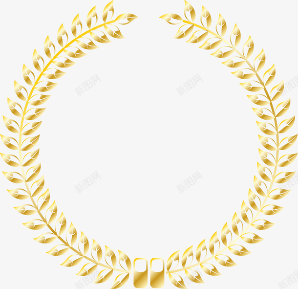金色闪耀稻穗png免抠素材_新图网 https://ixintu.com logo稻穗 圆圈 奖牌 徽章 标签 植物 金牌 金色稻穗 金色麦穗 黃色稻穗