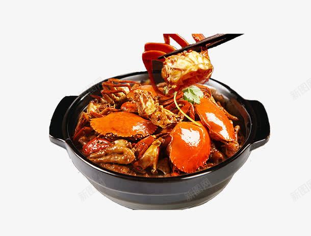 夹起来的肉蟹煲png免抠素材_新图网 https://ixintu.com 摄影 筷子 美食 肉蟹煲 食欲
