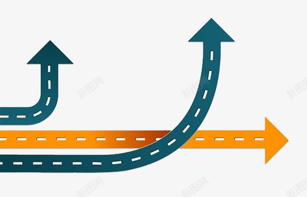 箭头的道路psd免抠素材_新图网 https://ixintu.com 交通标志 交通线路图 信息 展示 布局 手绘路线图 标志 模板 箭 箭头 箭头的道路 路