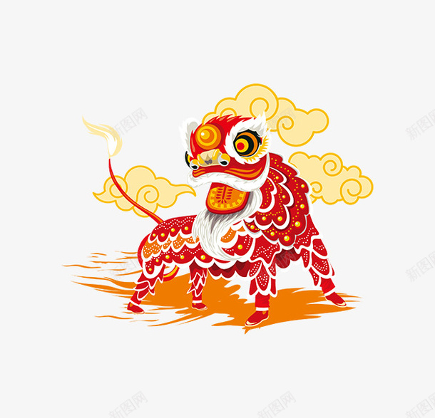 中国风过年吉祥卡通龙png免抠素材_新图网 https://ixintu.com 中国风 卡通龙年 古代 喜庆 新年 热闹 祥云 红色 舞龙 节日 过年 龙 龙凤呈祥