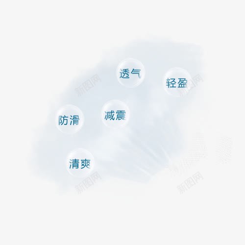 透气效果png免抠素材_新图网 https://ixintu.com 透气舒适 鞋靴