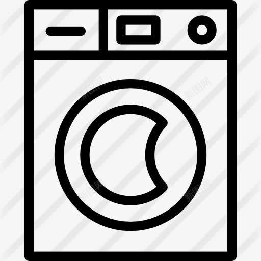 洗衣机图标png_新图网 https://ixintu.com 厨房 家具和家居 洗碗机 洗衣机 餐具