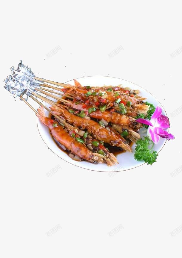 烤虾图虾串png免抠素材_新图网 https://ixintu.com 传统美食 摄影 烤虾串 烧烤 烧烤高清图片 虾 餐饮美食 香辣虾