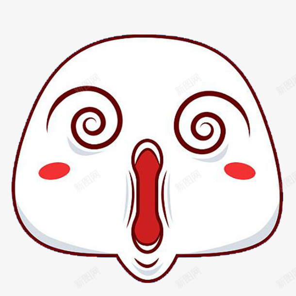 手绘馒头人眩晕表情png免抠素材_新图网 https://ixintu.com 卡通馒头人 吃惊 夸张表情 手绘馒头 手绘馒头人 眩晕表情 馒头人表情