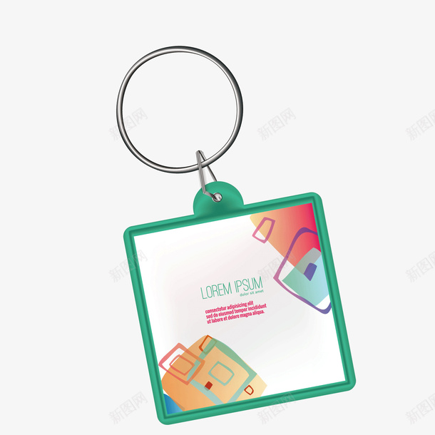 矩形塑料挂件钥匙扣矢量图ai免抠素材_新图网 https://ixintu.com 塑料 挂件 矢量矩形 矩形 钥匙扣 矢量图