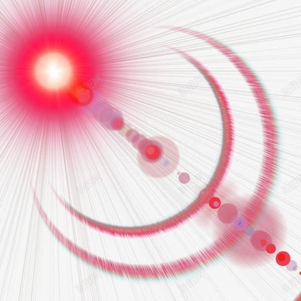 红色放射线条光晕png免抠素材_新图网 https://ixintu.com 光效光晕 光晕 放射线 星光 背景素材