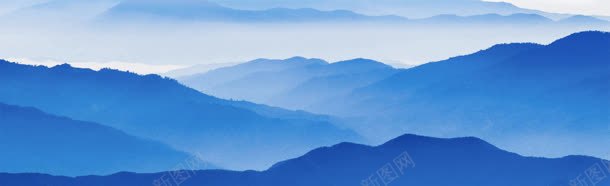 大山风景banner背景jpg设计背景_新图网 https://ixintu.com 唯美 清新 简约 素材 蓝色